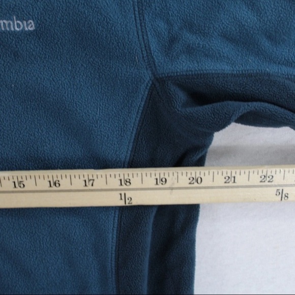 Columbia Teal Fleece Quarter-Zip Pullover - Picture 6 of 9